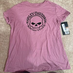 Harley-Davidson Women's Mauve Skull Tee